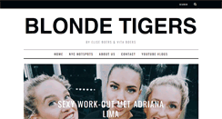 Desktop Screenshot of blondetigers.com